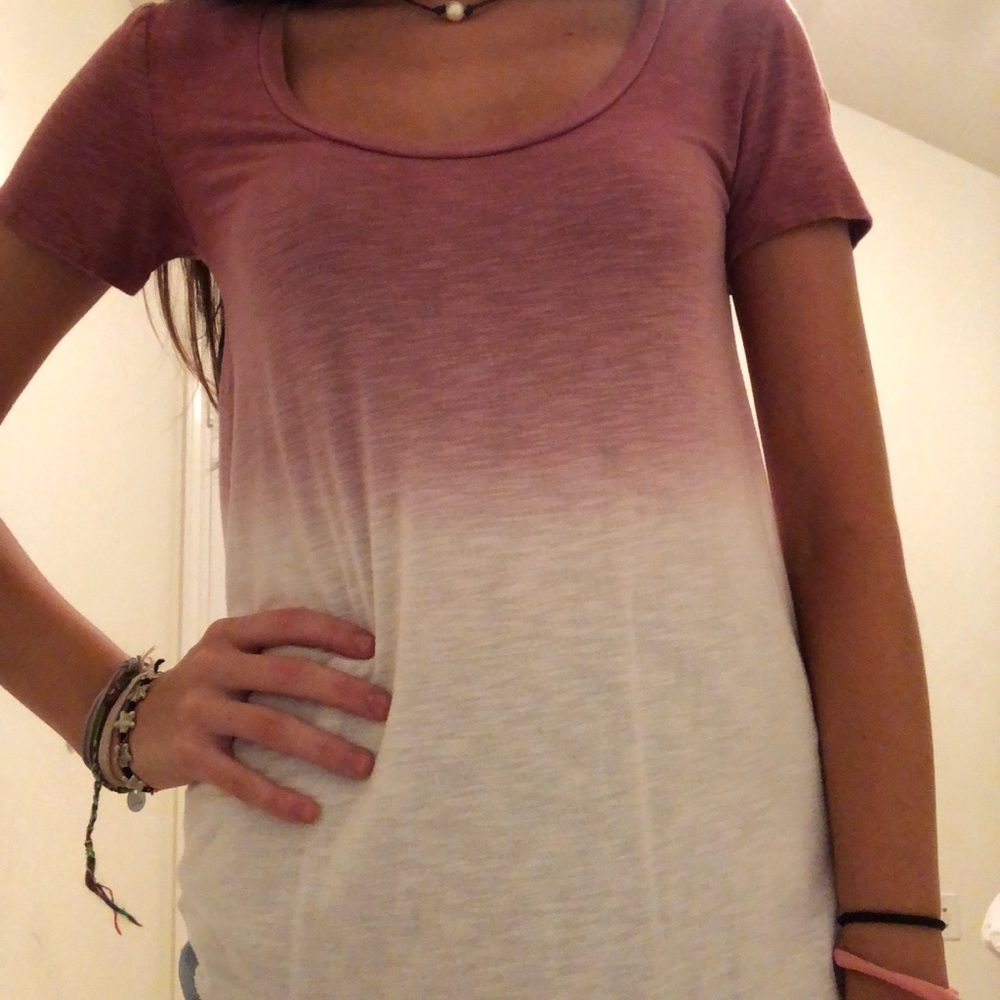 american eagle tie dye ombré shirt